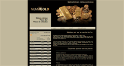 Desktop Screenshot of numagold.be