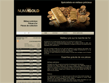 Tablet Screenshot of numagold.be
